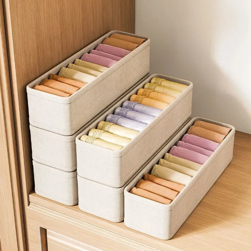 Sock Organizer Tray - 1/2/4pcsSlot Kleidung Lagerung Boxen Falten Stapeln