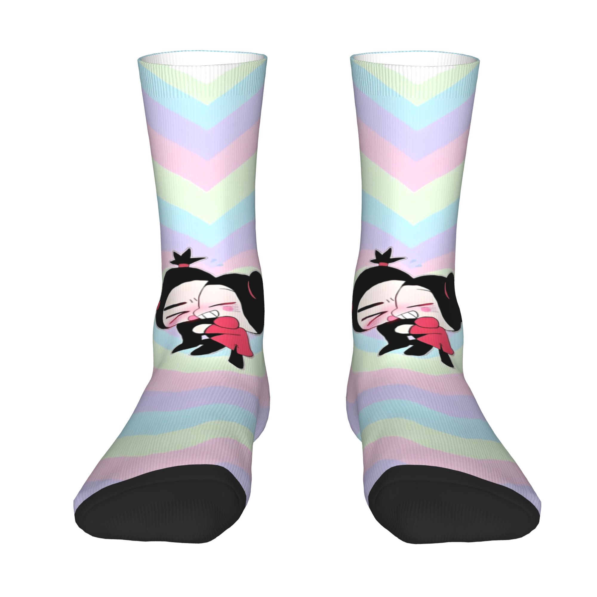 Dress Sock Men - Individuelle Niedliche Cartoon P-Pucca Film Herren