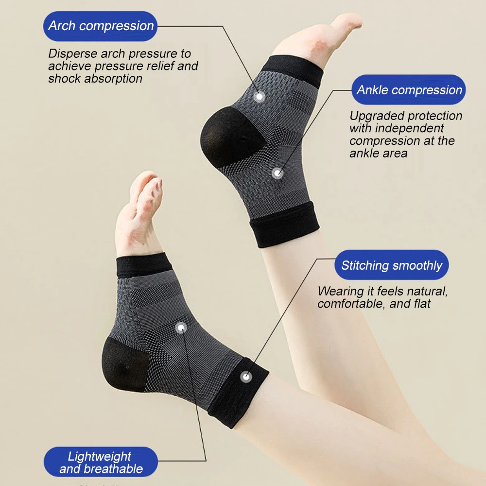 1 Paar Kompressionssocken mit  – Ankle Brace Sock Bewertung und Preis