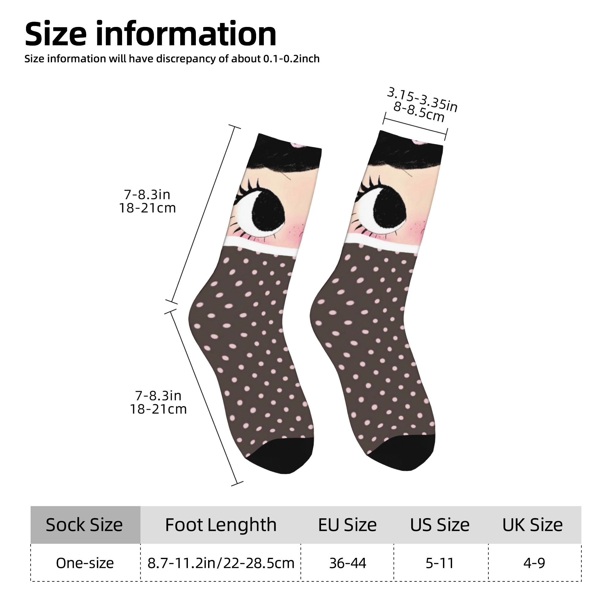 Maßgefertigte Big Eyes Girl Co – Dress Sock Men Bewertung und Preis