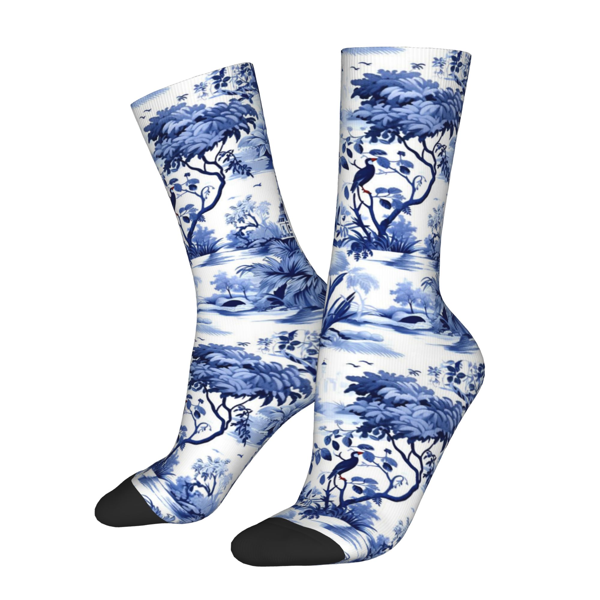 Maßgefertigte Marineblau-Weiß  – Dress Sock Men Bewertung und Preis