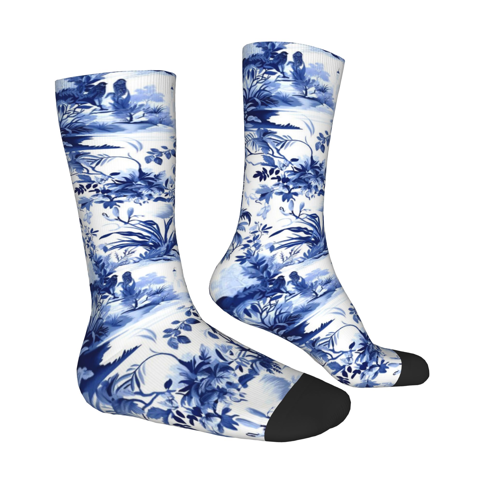 Maßgefertigte Marineblau-Weiß  – Dress Sock Men Bewertung und Preis